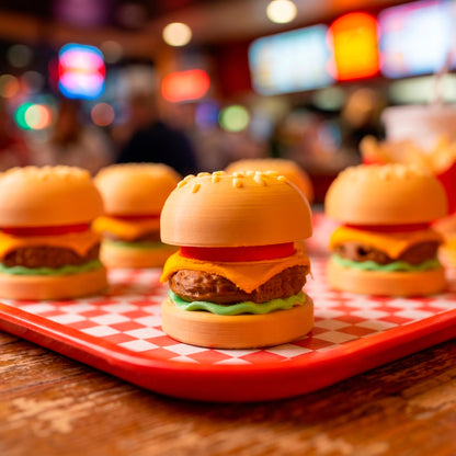 Burguer Key Chain Fidget Clicker