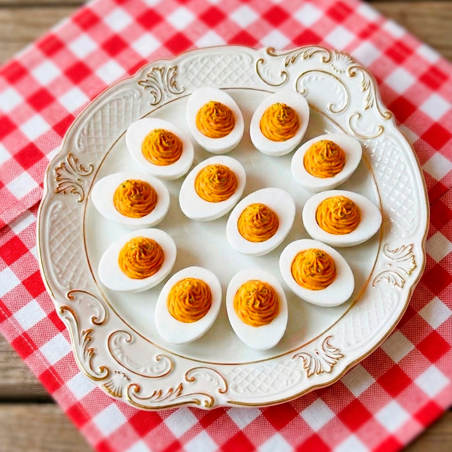Deviled Eggs Key Chain Fidget Clicker
