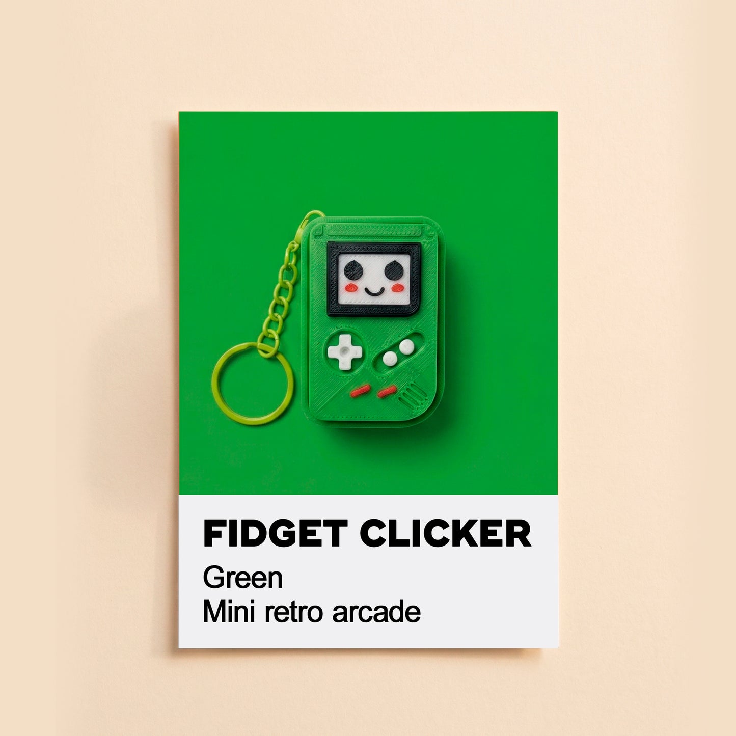Game Console Key Chain Fidget Clicker