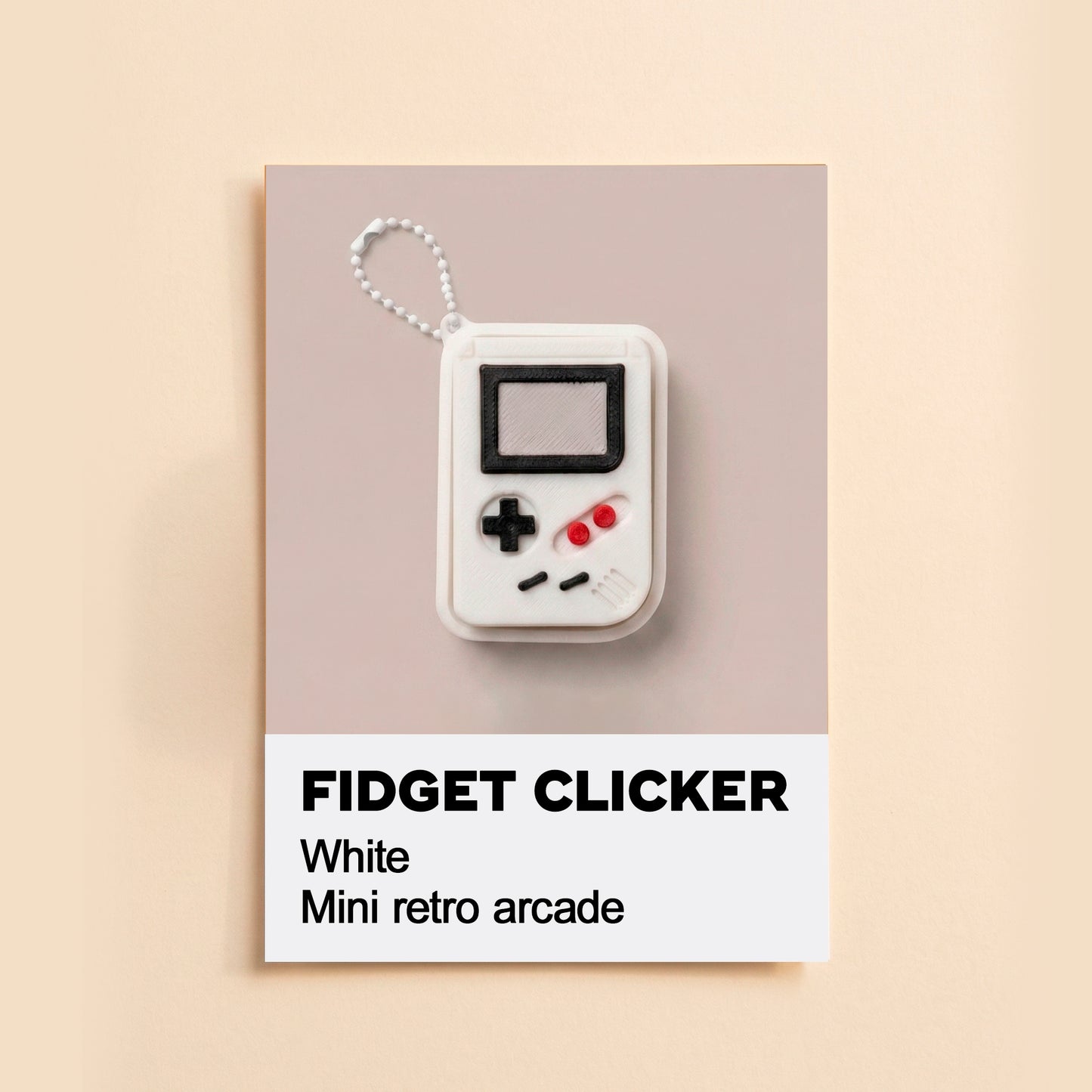 Game Console Key Chain Fidget Clicker