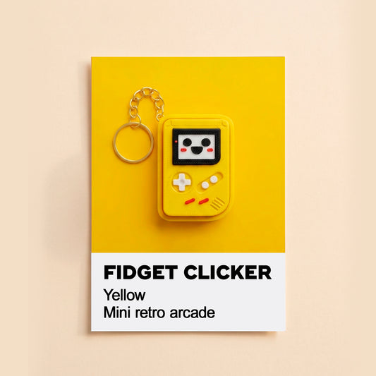 Game Console Key Chain Fidget Clicker