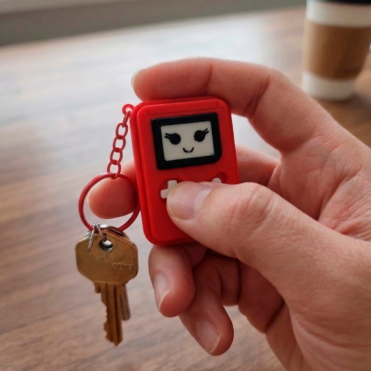 Game Console Key Chain Fidget Clicker