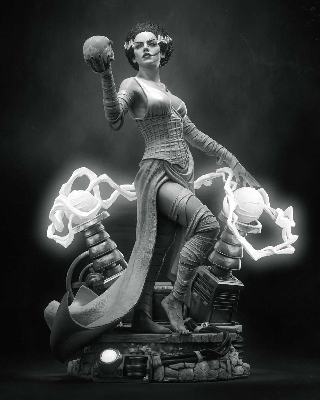 Frankenstein Bride – Figura de resina 1:9 | Terror gótico