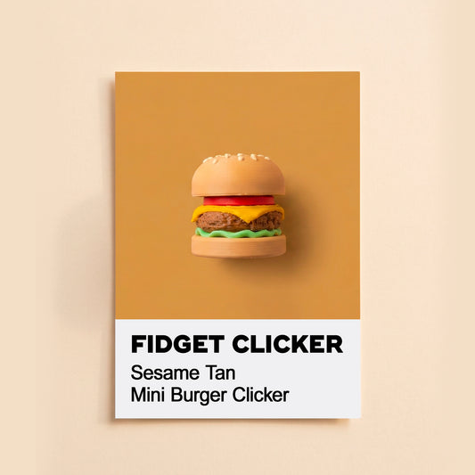 Burguer Key Chain Fidget Clicker