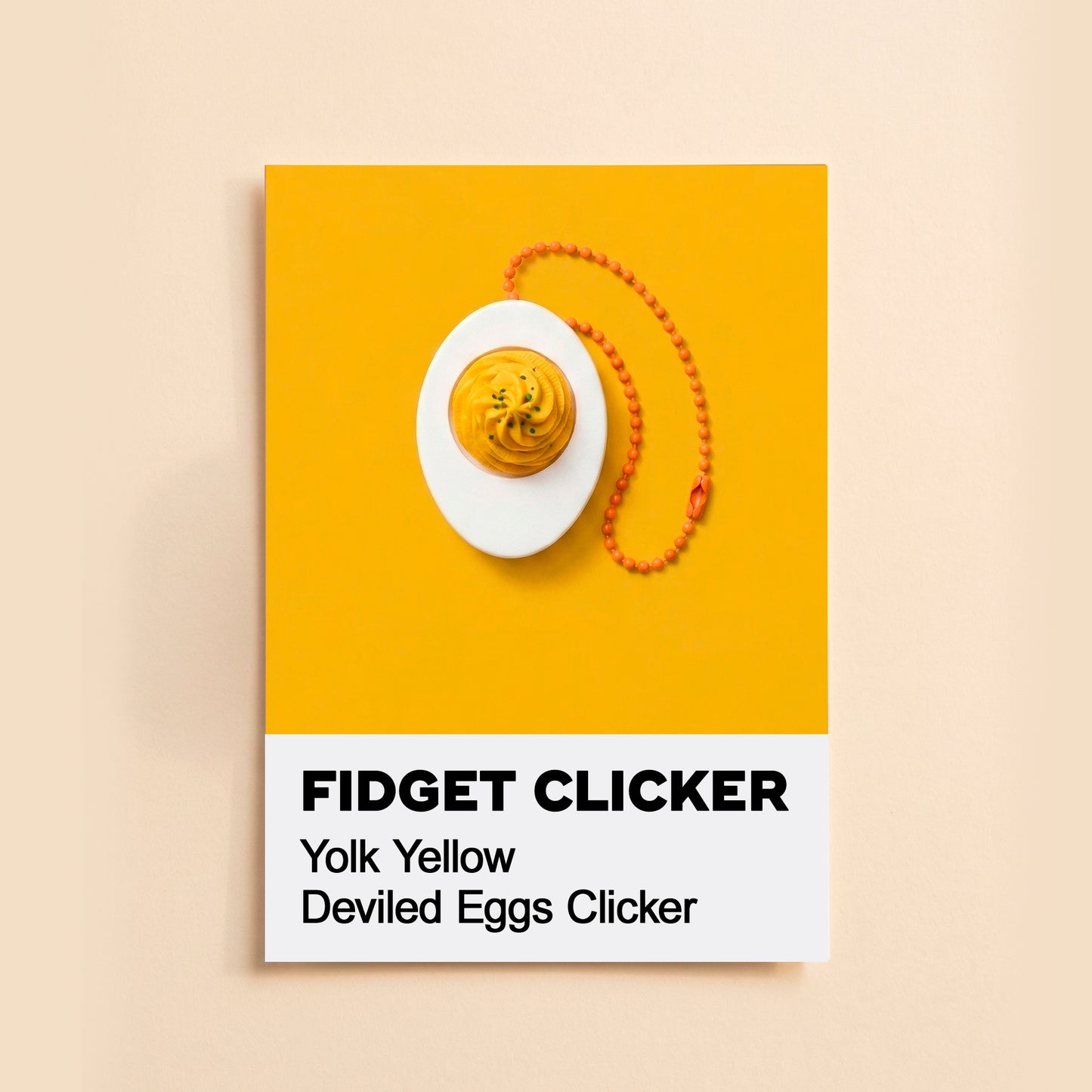 Deviled Eggs Key Chain Fidget Clicker