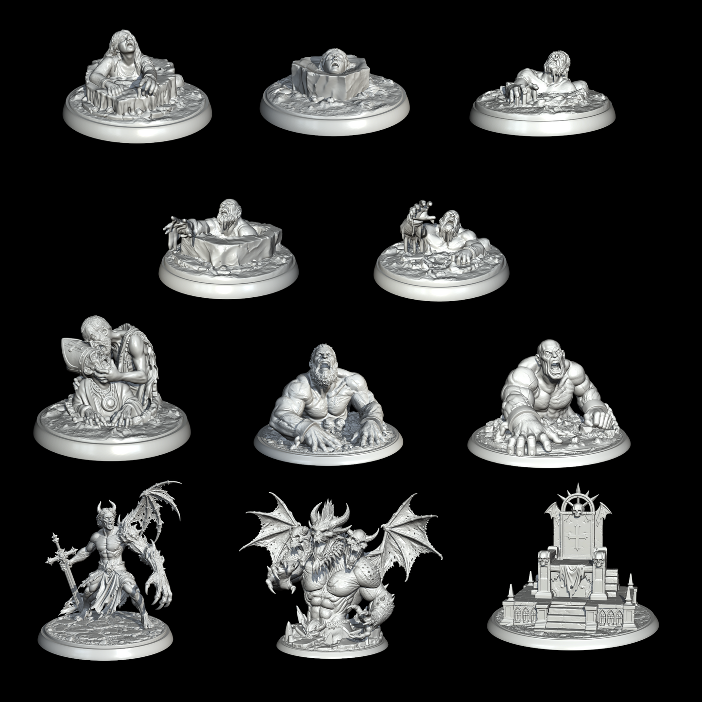 Circle IX: Treachery – Pack de miniaturas | Inferno